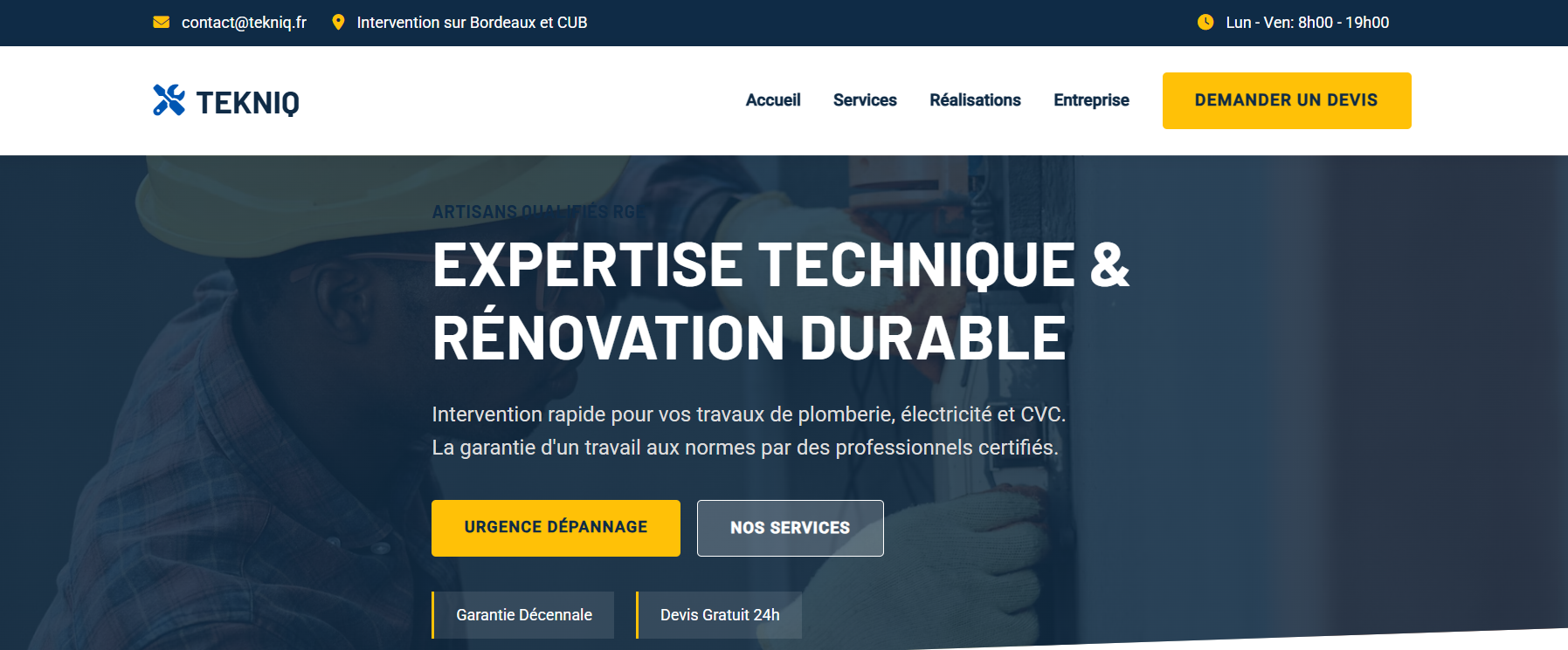 Tekniq — entreprise BTP